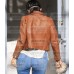 Kylie Jenner Brown Leather Jacket